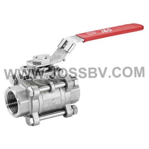 3PCS Ball Valve With Mounting Pad 1000WOG